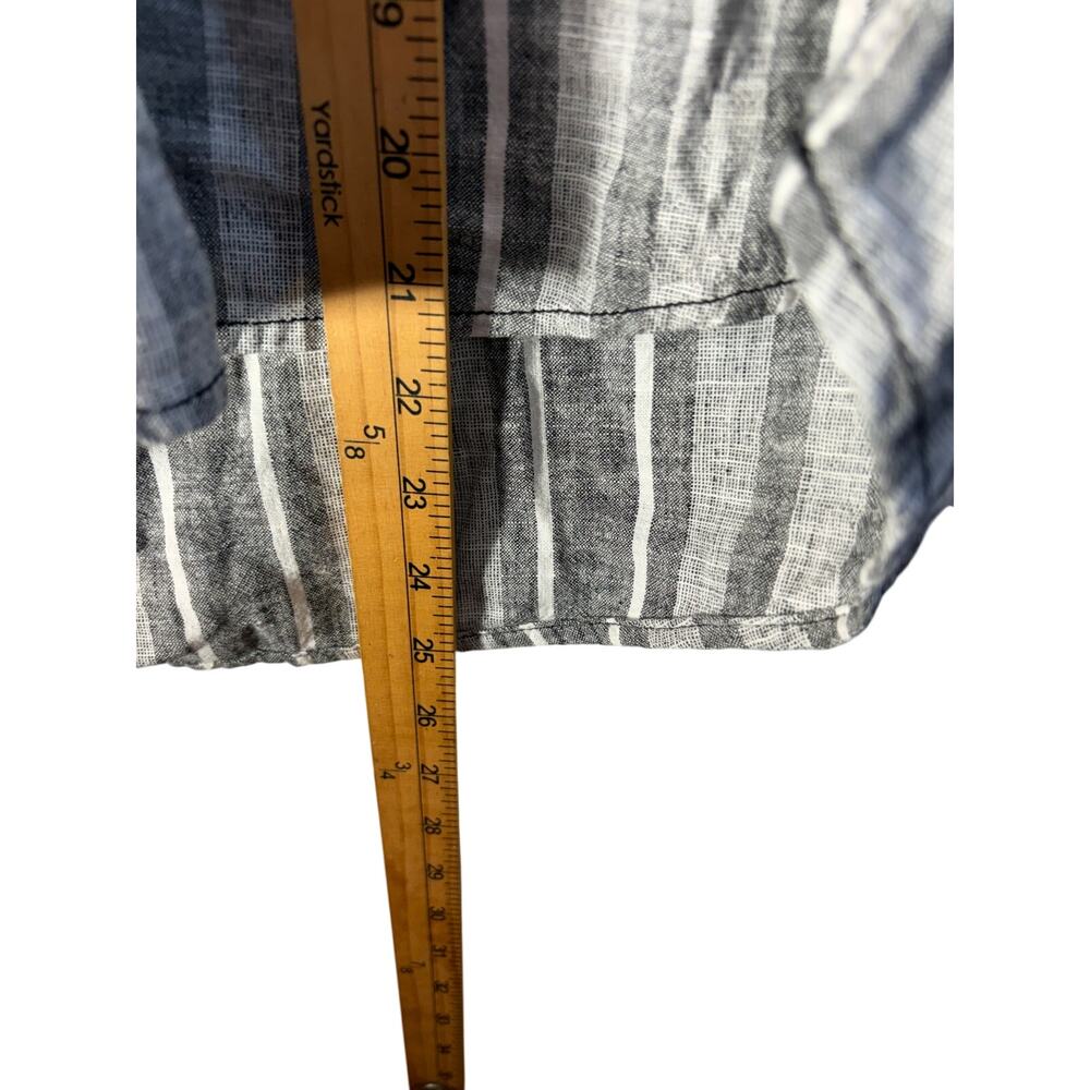 Pilcro Anthropologie Linen Blend Henley Surf Top Short Sleeves Size Small - Picture 6 of 10